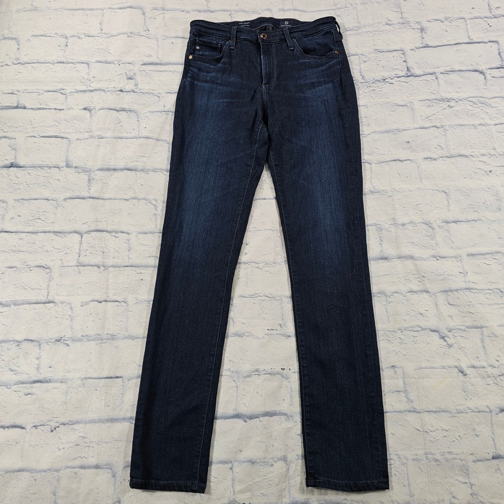 AG Adriano Goldschmied The Prima Jeans Womens 27 Dark Indigo Cigarette Leg Denim